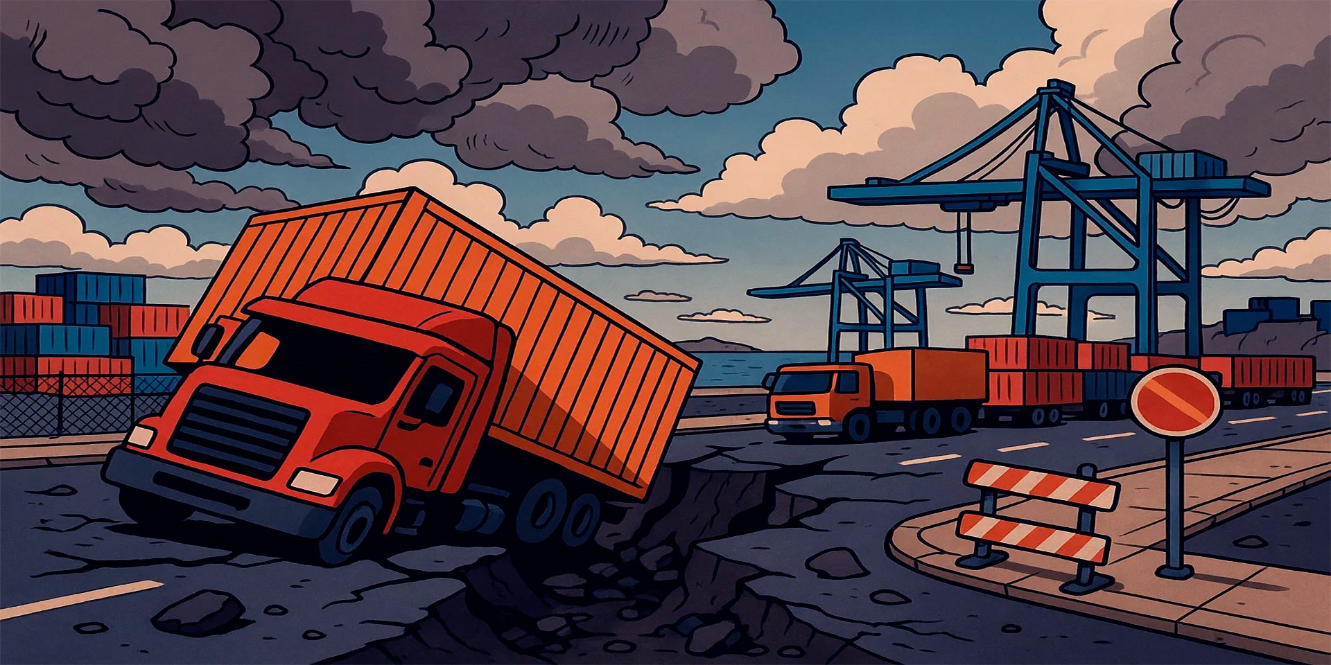 Credit Risks in Unstable Logistics Environments for Lenders